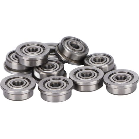 10 miniaturisierte und langlebige Rillenkugellager aus Chromstahl für 3D-Drucker (10er-Packung)