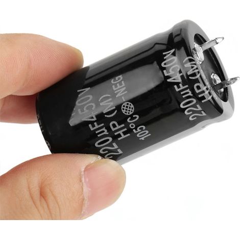 Nichicon 450 V 220 µF 25 x 40 GN Elektrolytkondensatoren, 10 Stück, 105 °C (1/5)