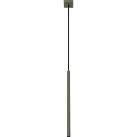 Lámpara colgante Vacu verde, 1 luz (1/5)