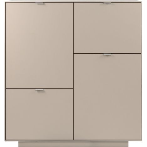 Credenza alto 4 porte decor sabbia L107 cm - VIKA