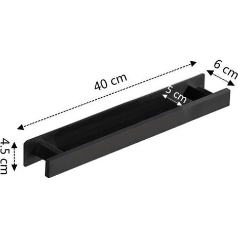 Porte-Serviettes - Acier Inoxydable - Auto-Adhésif - Pour Salle De Bain - 40 Cm (1/4)