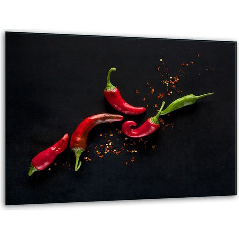 Tagliere in vetro 40x30 peperoncino (1/5)