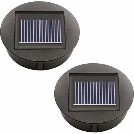 Kit de remplacement pour lampes solaires, panneau solaire LED, couvercle de rechange pour éclairage extérieur et décoration de jardin. (1/4)