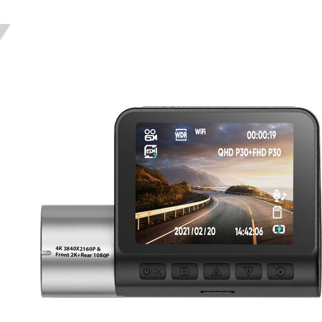 Dashcam 4K UHD 6G 3840 x 2160P avec WiFi ecran IPS 2.0 Grand Angle 170 degres G-Sensor Avec GPS (1/3)