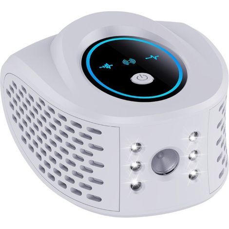 Ultrason Souris et Rats Efficace à 360°Anti Souris avec Lumière LED, Réduction Silencieuse du Bruit, Protection Complète pour Le Salon à Domicile la Cuisine et la Chambre à Coucher(1 PCS) (1/2)