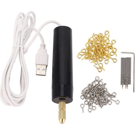 Mini taladro eléctrico USB multifuncional, velocidad sin carga de 11.000 rpm para resina, ideal para proyectos de bricolaje. (1/5)