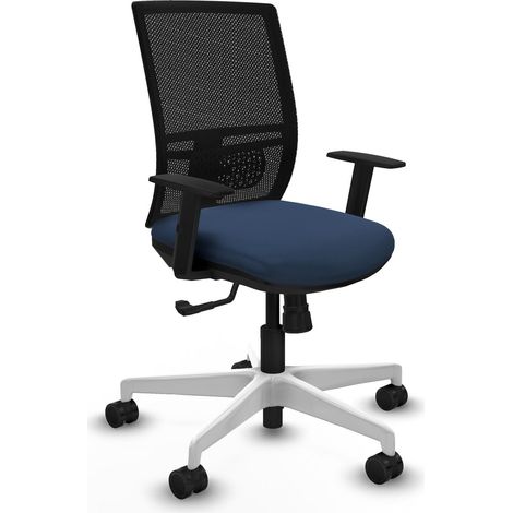 Chaise de bureau piqueras y crespo Yunquera noir bleu 120kg (1/2)