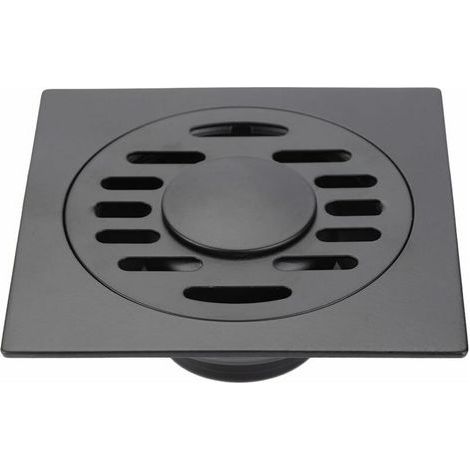 Drain de Douche Anti Odeur Siphon De Sol en Acier Inoxydable pour Salle De Bain Evacuateur Drain de Plancher pour Machine à Laver Toilette Cabine (drain de plancher de la machine à laver)gris pistolet (1/5)