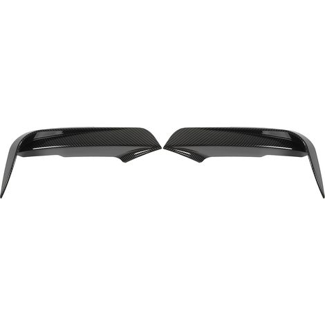 2-teiliger Frontstoßstangen-Belüftungsspoiler aus verschleißfestem ABS, links/rechts (Carbonfaser-Optik). (1/5)