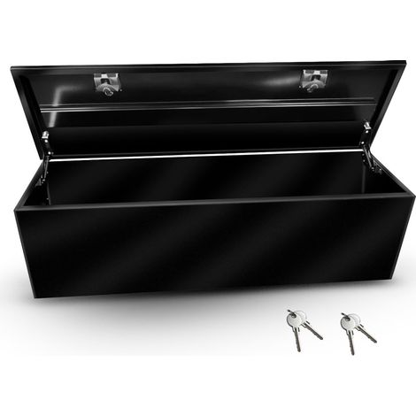 Truck Storage Box, 152 x 45 x 46 cm, Truck Tool Box with Compression Lock, Waterproof Tool Box for Pickup, Van, Camper, Trailer, Stainless Steel (1/5)