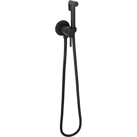 kielle Oudee - Ensemble mitigeur encastré avec douchette de bidet, noir mat 10402214