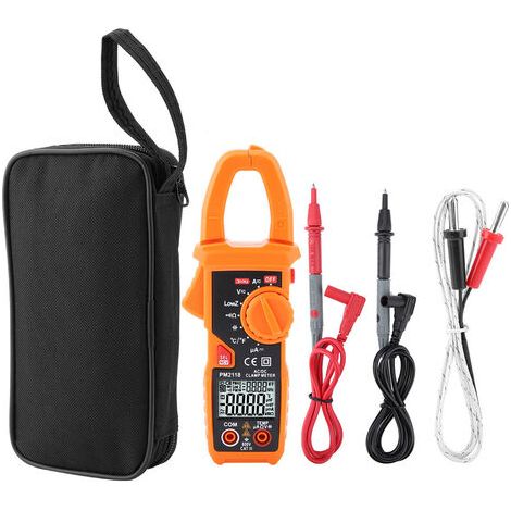 PEAKMETER PM2118 AC/DC-Zangenmultimeter mit Dual-Display, NCV-Ohmmeter und Kapazitäts-/Temperaturmessgerät