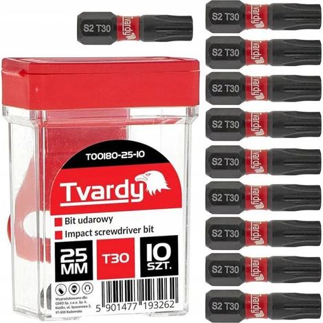 Schraubbit-Set Geko t30 magnetisch verschleißfest 10 Stück