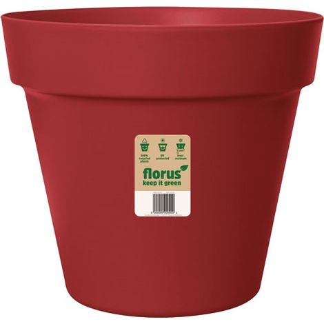 FLORUS - Pot Paris d.30 cm rouge foncé