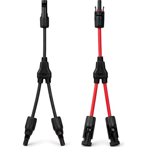 Cable Solaire 6mm2 avec Connecteurs – Cable Panneau Solaire Robuste pour Centrales Balcon, 40A Courant Nominal, Cable 6mm2 Résistant Températures Extrêmes, Cable MC4 Connexions Fiables (1/5)