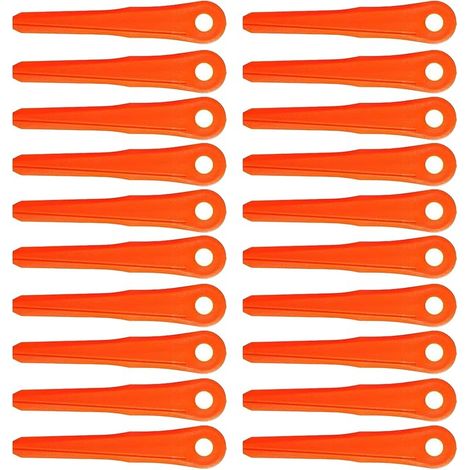 Lot de 20 lames en plastique 4002 007 1000 pour têtes de débroussailleuse Stihl Polycut 6-2, 6-3, 7-3, Polycut 28-2, 48-2, 47-3 (1/5)
