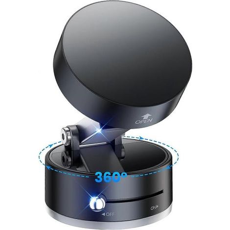 Support magnétique à ventouse pour téléphone de voiture [One-Key Vacuum] (1/5)