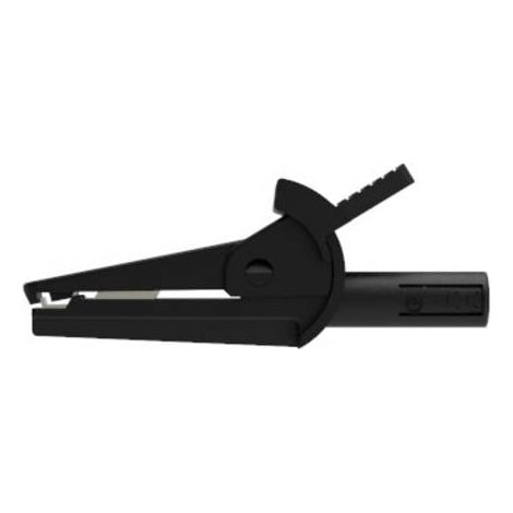 Schützinger SAK 6716 Ni / 4 / SW Morsetto Presa 4mm Nero