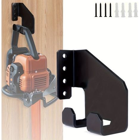Estante de pared de acero al carbono para guardar motosierras y herramientas de jardín, soporte organizador para garaje. (1/5)