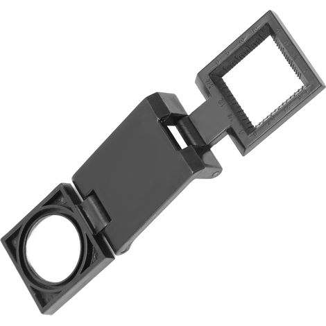 Loupe pliante 3 volets, grossissement 10x, lentille en verre optique, petite loupe de poche pour la lecture et l'inspection chez les seniors. (1/5)