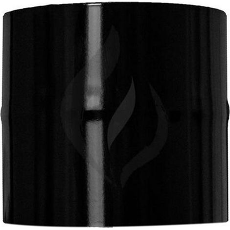 manchon antigoutte poêle vitrifié noir 100mm