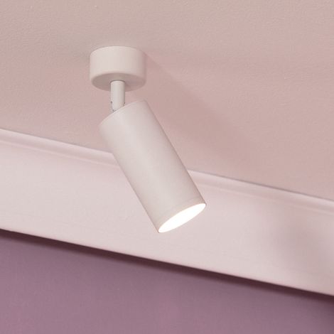Strahler-Lampenfassung Aluminium für GU10 Glühbirnen Quartz Weiß