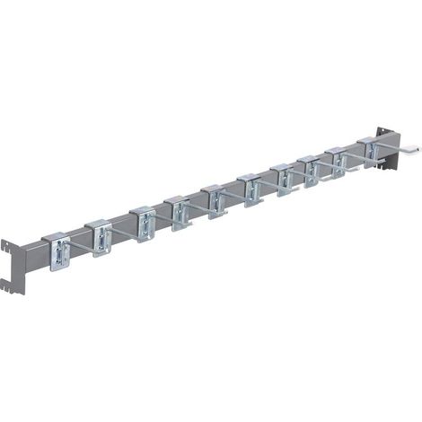 COFAN barra de carga 1000x40x20mm con 10 ganchos 10cm , Barra de Carga con 10 Ganchos (10 cm) 1000x40x20 mm