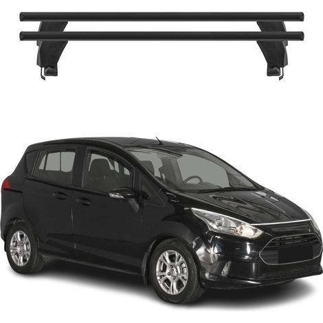 OMAC Dachträger Querträger Alu für Ford B-Max 2012-2017 – Abschließbar – T-Nut – City-Crash-getestet – Max. 50 kg Schwarz (1/5)