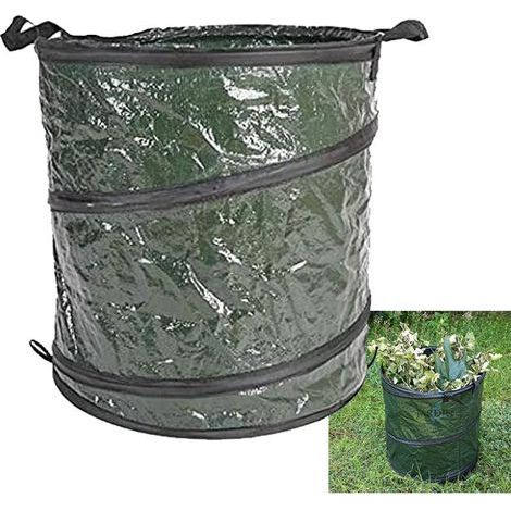 Freistehender und faltbarer Gartenabfallsack, stabil und robust, 46 x 47 cm, 115 Liter Fassungsvermögen (1/5)