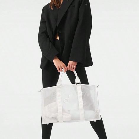 Sac de sport en maille transparente – Sac polyvalent pour le fitness, le yoga et les voyages pour femmes