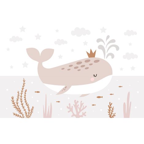 Papier peint panoramique Enfants - Baleine - 195 cm x 130 cm (1/2)