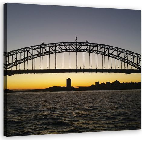 Tableau sur toile Pont New York 60x60 (1/5)