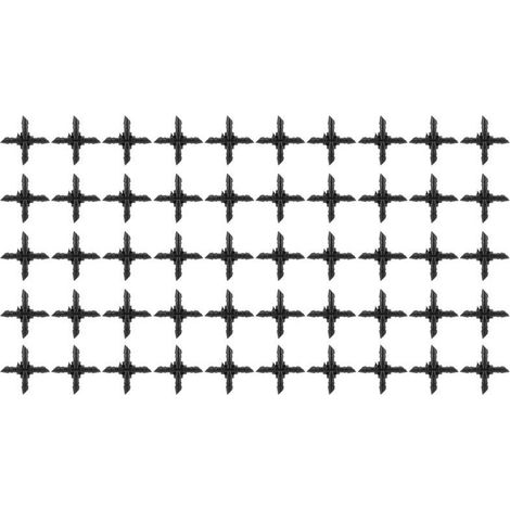 50 raccords de tuyau 4 voies 4/7, raccords transversaux pour tuyaux d'arrosage (1/4)