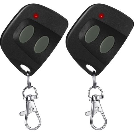 2 Pcs 10 Commutateur de plongée Télécommande de porte de garage à deux boutons compatible avec Multicode 300mhz 3089 3060 3070 3083 Télécommande d'ouverture de porte avec porte-clés (1/5)