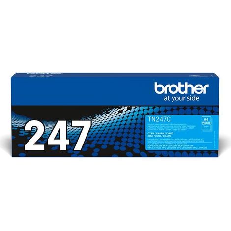 Toner cyan haute capacité - BROTHER - TN247C - 2300 pages