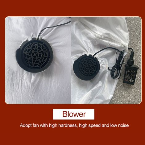 Chien gonflable lumineux LED de 1,5 m, idéal pour décorer votre intérieur, votre jardin ou votre cour. (1/5)