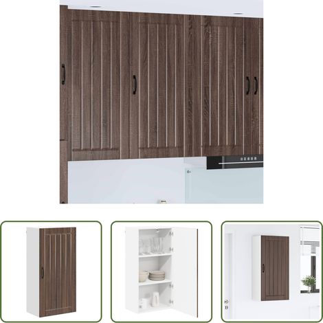 vidaXL Holzwerkstoff -  Küchenschrank Braun Eichen-Optik 50 x 31 x 100 cm Holzwerkstoff (1/5)