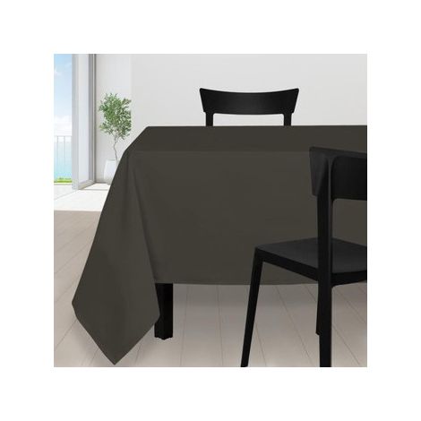 Nappe anti-tâches rectangle 140x300 cm ALIX moka, par Soleil d'Ocre