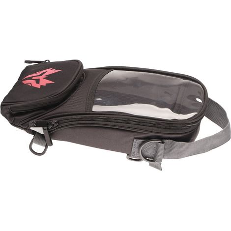 Sacoche de réservoir magnétique pour moto, en tissu Oxford haute résistance, grande capacité 4,5 L, avec système de navigation intégré, rouge. (1/5)