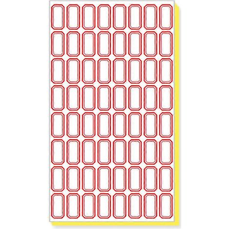 Étiquettes autocollantes pour dossiers, imperméables, rouges, 140 feuilles, style 4 (1/5)