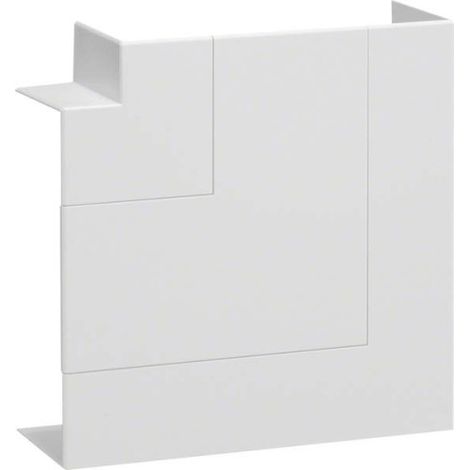 Connecteur d'angle plat Hager br651705h9016 sans halogène 6x17 cm