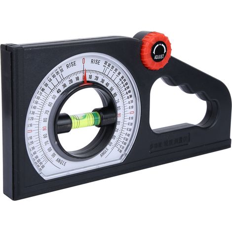Niveau à bulle multifonctionnel en ABS pour l'ingénierie, outil de mesure d'angle et de pente (sans magnétisme)