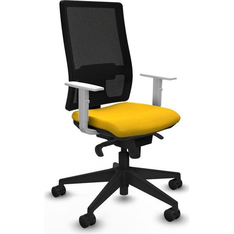Piqueras y Crespo Horna Chaise de bureau jaune ergonomique (1/3)