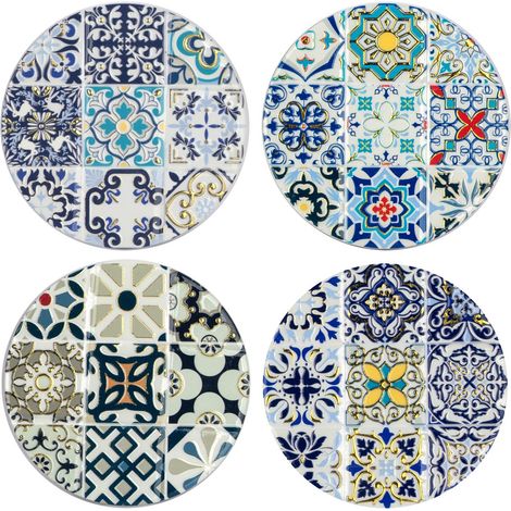 Sottobicchieri in ceramica 4U stile vintage ideali per la tavola