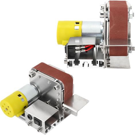 Mini-Bandschleifmaschine, elektrisch, zum Polieren und Schleifen, DIY-Tischschleifer, Zubehör, Wechselstrom 110–240 V, EU-Stecker, 795 (150 W) (1/5)