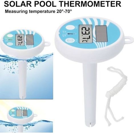 Solarbetriebenes digitales Thermometer: Ein präzises Instrument zur Messung der Schwimmbadwassertemperatur (1/4)