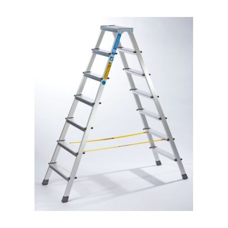 ZARGES XLstep B - LM-Stufen-Stehleiter 2 x 7 Stufen (1/5)