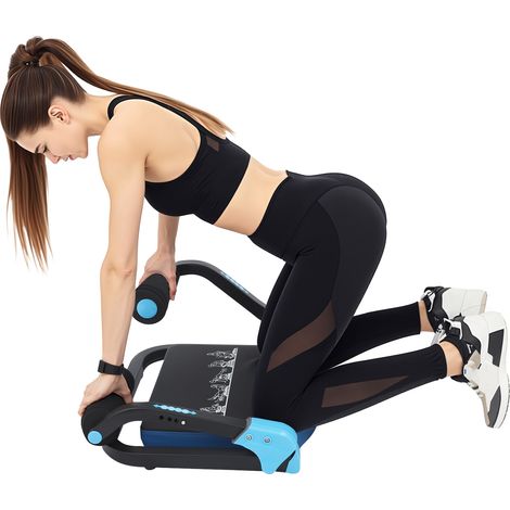 Appareil d'entraînement abdominal pliable, appareil multifonctionnel pour les abdominaux, pour la salle de sport à domicile ou au bureau, bleu (1/5)