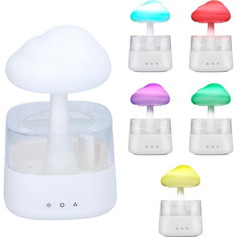 Umidificatore Ambiente Diffusore di Aromi Oli Essenziali e LED Funzione Pioggia (1/5)