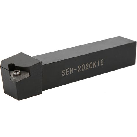 Lot de 10 Plaquettes de Tournage 16ER AG60 + Porte-Outil CNC SER2020K16 + 1 Clé, Barre d'Alésage (1/5)